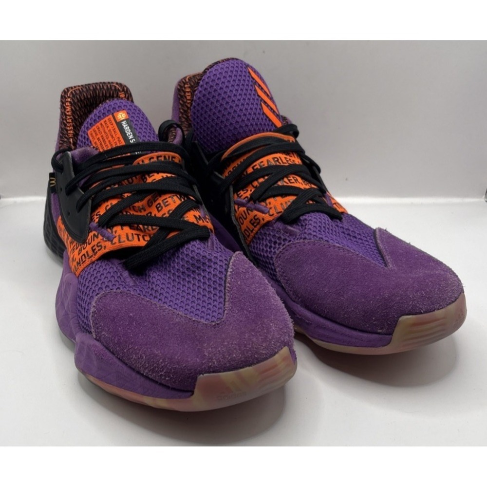 Adidas Harden Vol. 4 Purple Orange Basketball Shoes Mens Size 11 FX2084